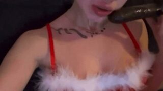 SpicyLeakX: Unecarosportive BBC Dildo Christmas Night Porn Video Leaked
