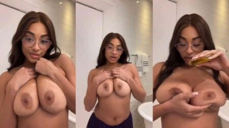 Ashleyroseglam Bathroom Bare Breasts Oiled Teasing Video Leaks (exclusive on SpicyLeakX)