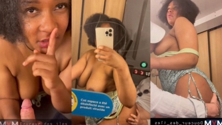 SpicyLeakX: Douceur_des_iles BG Train Toilet Blowjob Sextape Video Leaks